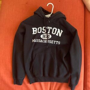 Black Boston hoodie